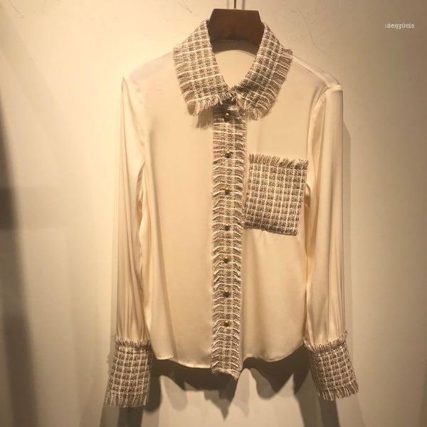 women's blouses & shirts tk11849 fashion 2021 runway european design party style clothing1, White
women's blouses & shirts tk11849 fashion 2021 runway european design party style clothing1, White
