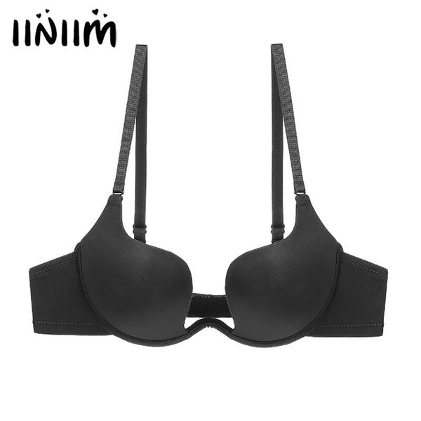 bras womens bralette solid color push up padded bra home underwear adjustable shoulder straps hook-and-eye closure brassiere, Red;black
bras womens bralette solid color push up padded bra home underwear adjustable shoulder straps hook-and-eye closure brassiere, Red;black