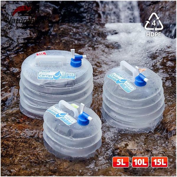hydration packs compression folding pe material bucket 5l/10l/15l suitable for outdoor camping hiking lightweight portable foldab