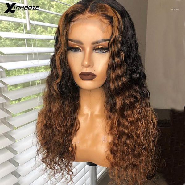honey blonde highlight wig 13x6 lace front human hair wigs water wave curly ombre virgin wet wavy for black women1, Black;brown
honey blonde highlight wig 13x6 lace front human hair wigs water wave curly ombre virgin wet wavy for black women1, Black;brown