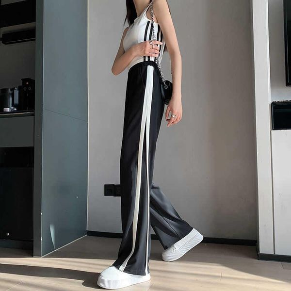 women's pants & capris 2021 summer black white striped wide leg high waist harajuku trousers women streetwear boho sweatpants
women's pants & capris 2021 summer black white striped wide leg high waist harajuku trousers women streetwear boho sweatpants