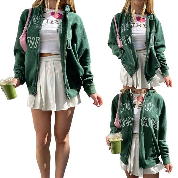 women's hoodies & sweatshirts 2021 autumn woman girls y2k sweatshirt long sleece letter print zipper high streetn women clothes, Black
women's hoodies & sweatshirts 2021 autumn woman girls y2k sweatshirt long sleece letter print zipper high streetn women clothes, Black