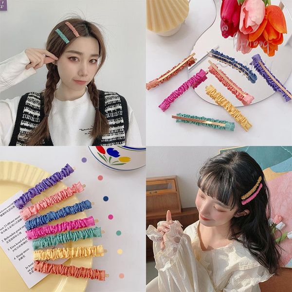 hair accessories 2021 girls intestine hairpin sweet candy color hairgrips for children fabric folded hairgrip, Slivery;white
hair accessories 2021 girls intestine hairpin sweet candy color hairgrips for children fabric folded hairgrip, Slivery;white