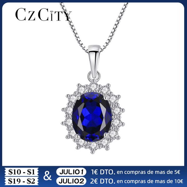 designer necklace elegant oval princess diana william sapphire pendant for women 100% 925 sterling silver charms jewelry
designer necklace elegant oval princess diana william sapphire pendant for women 100% 925 sterling silver charms jewelry