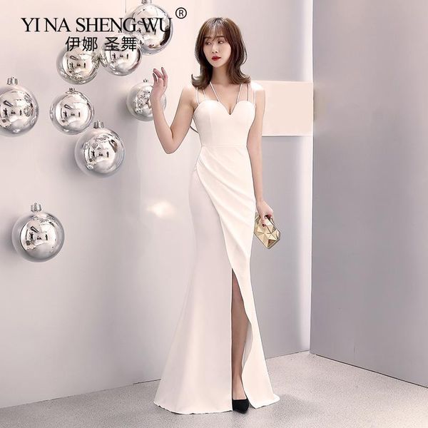 casual dresses mermaid long dress elegant spaghetti strap backless v neck high slit with train formal prom gowns for women vestidos, Black;gray
casual dresses mermaid long dress elegant spaghetti strap backless v neck high slit with train formal prom gowns for women vestidos, Black;gray