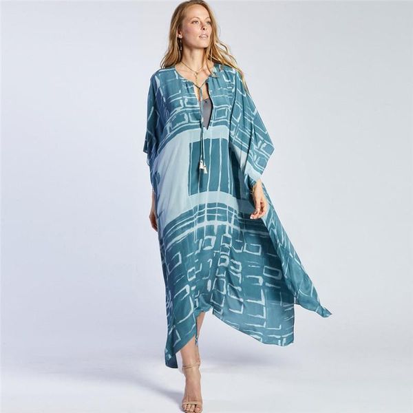 women's swimwear oversize printing beach cover up women deep v-neck pareo dress tunics kaftan tie sarong bathing suit ups, White;black
women's swimwear oversize printing beach cover up women deep v-neck pareo dress tunics kaftan tie sarong bathing suit ups, White;black