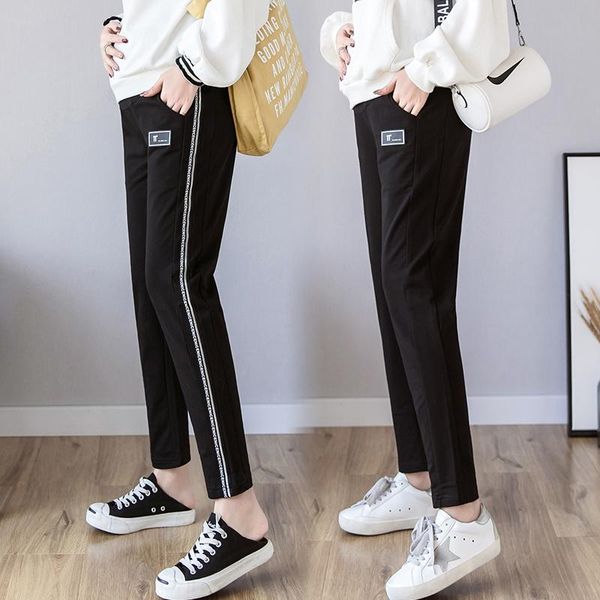 905# maternity pants spring autumn slimming adjustable elastic waist belly support leggings trousers bottoms, White 
905# maternity pants spring autumn slimming adjustable elastic waist belly support leggings trousers bottoms, White
