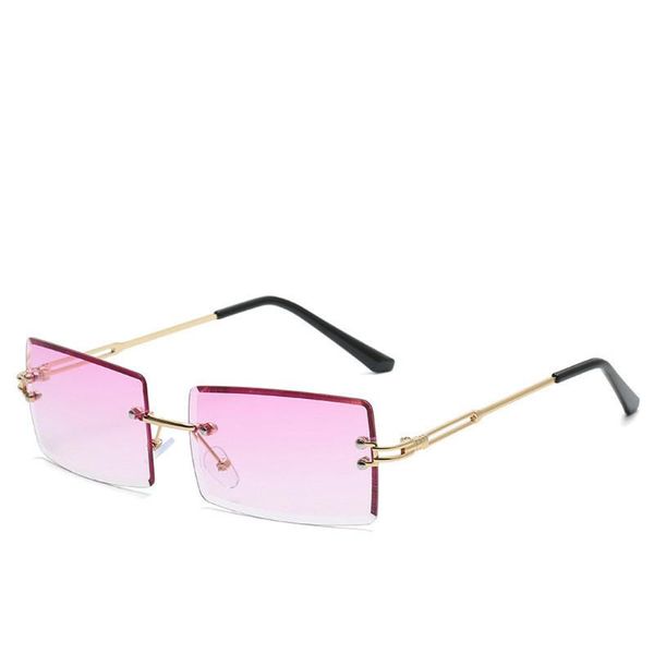 sunglasses retro rimless small rectangle ladies summer style square sun glasses for women 2021 female uv gradient metal oculos, White;black
sunglasses retro rimless small rectangle ladies summer style square sun glasses for women 2021 female uv gradient metal oculos, White;black