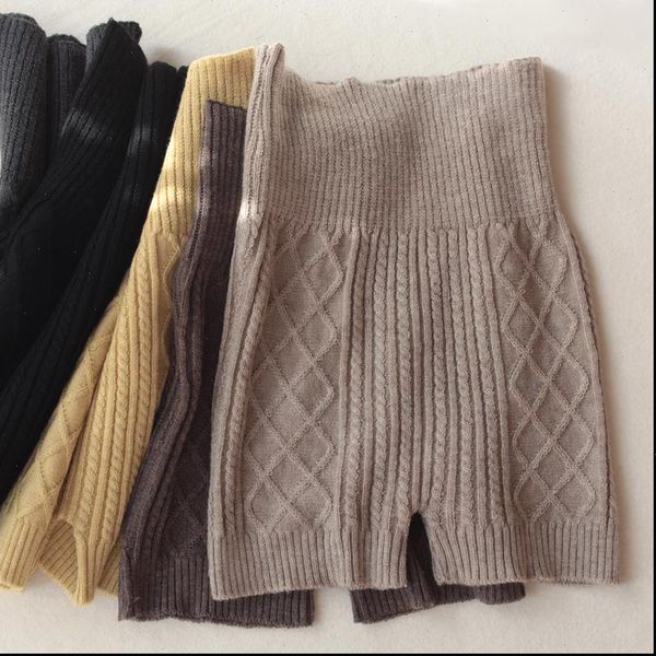 womens short warm waist leggings woolen knit shorts autumn and winter thick high seamless sweater trousers, White;black
womens short warm waist leggings woolen knit shorts autumn and winter thick high seamless sweater trousers, White;black