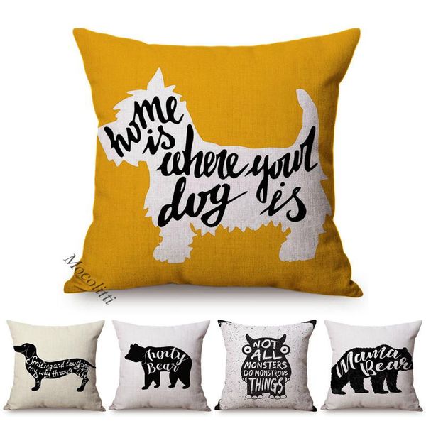 cushion/decorative pillow hand-painted letter animals poster design sofa throw case dachshund deer office decoration linen square car cushio
cushion/decorative pillow hand-painted letter animals poster design sofa throw case dachshund deer office decoration linen square car cushio