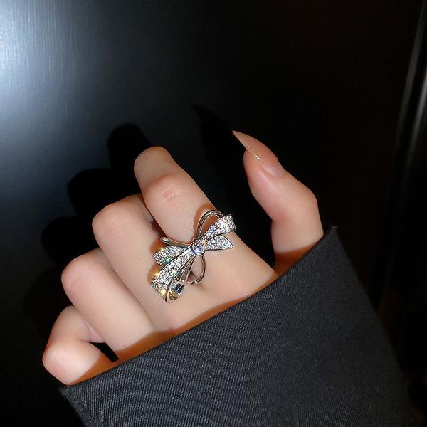 cluster rings 2021 shining rhinestone bowknot open design adjustable zircon inlaid for women korean fashion party jewelry, Golden;silver
cluster rings 2021 shining rhinestone bowknot open design adjustable zircon inlaid for women korean fashion party jewelry, Golden;silver