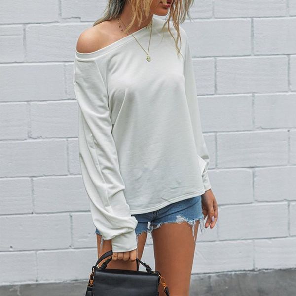 comfortable round neck t-shirts casual long sleeve women t-shirt female bottoming top, White
comfortable round neck t-shirts casual long sleeve women t-shirt female bottoming top, White