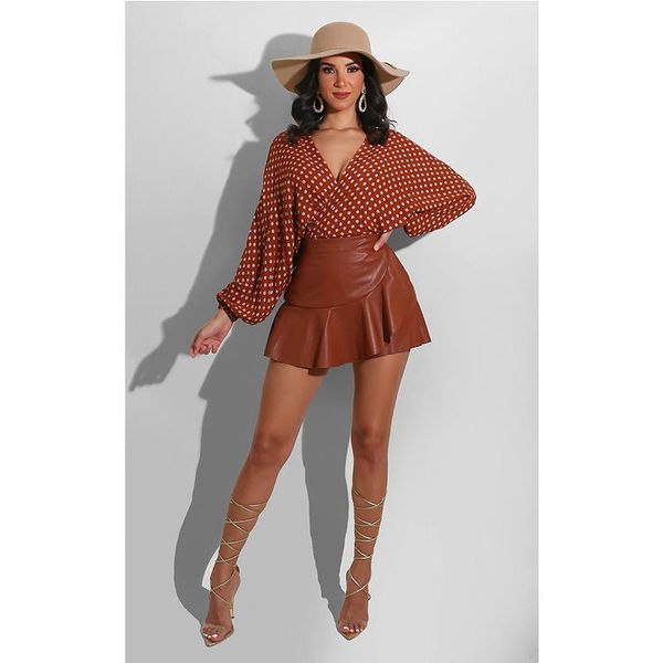 skirts a line mini skirt leather women fashion clothing 2021 stitched lotus leaf edge brown korean style vintage ruffles solid elegant, Black
skirts a line mini skirt leather women fashion clothing 2021 stitched lotus leaf edge brown korean style vintage ruffles solid elegant, Black