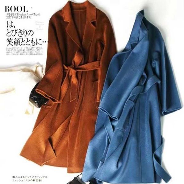 women's trench coats double wool face cashmere jacket for female autumn winter medium solid color elegant length woolen coat 82tl, Tan;black
women's trench coats double wool face cashmere jacket for female autumn winter medium solid color elegant length woolen coat 82tl, Tan;black