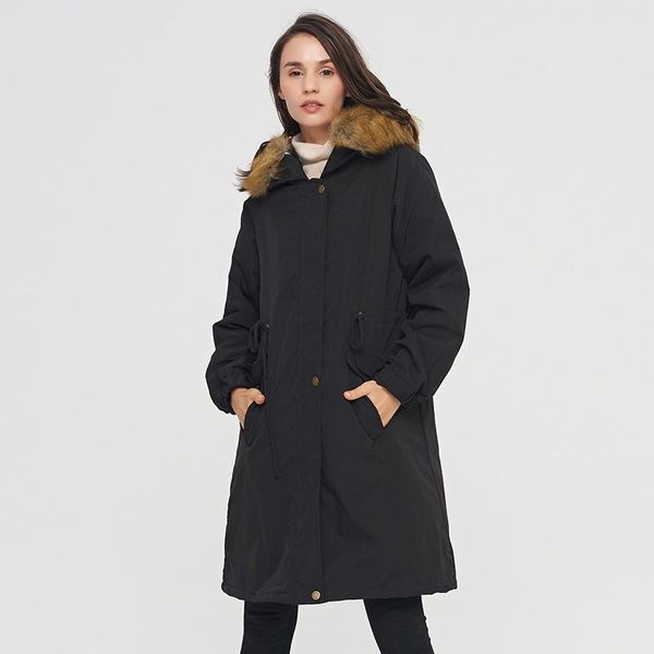 winter wadded coat women fashion fur collar parker style thicken hooded quilted jacket streetwear ladies warm cozy women's down & park, Black
winter wadded coat women fashion fur collar parker style thicken hooded quilted jacket streetwear ladies warm cozy women's down & park, Black