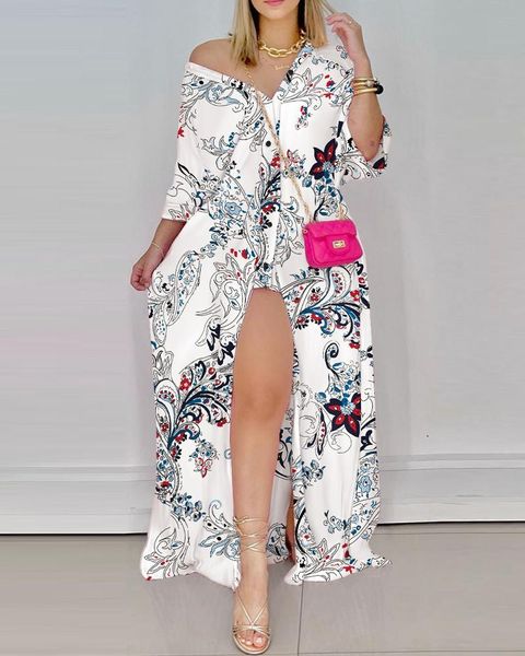 party dresses 2021 women's dress chic fashion button draped mid-length shirt retro half sleeve side v-neck, White;black
party dresses 2021 women's dress chic fashion button draped mid-length shirt retro half sleeve side v-neck, White;black