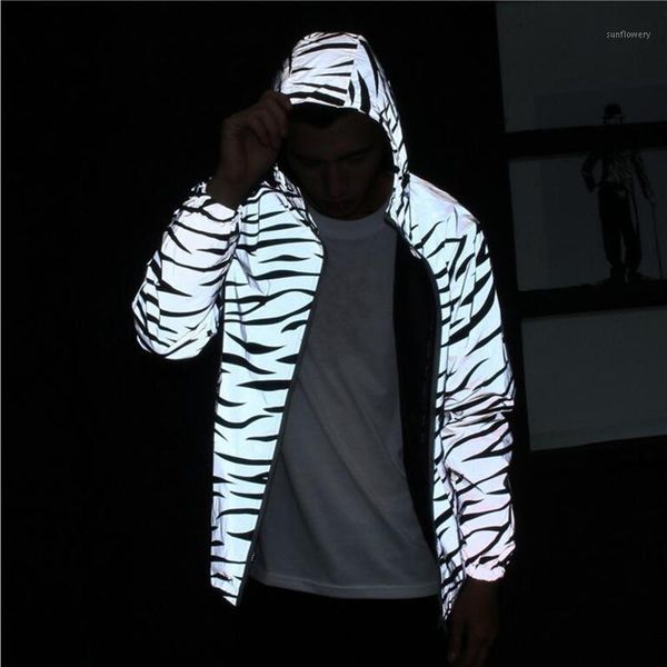 men's jackets spring lovers plus size 2021 men jacket casual hip hop reflective male hooded zebra pattern stripe fluorescent coat, Black;brown
men's jackets spring lovers plus size 2021 men jacket casual hip hop reflective male hooded zebra pattern stripe fluorescent coat, Black;brown