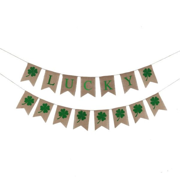 party decoration 2pc irish holiday pull flag shamrock four-leaf clover linen swallowtail st. patrick's carnival home garden decor
party decoration 2pc irish holiday pull flag shamrock four-leaf clover linen swallowtail st. patrick's carnival home garden decor