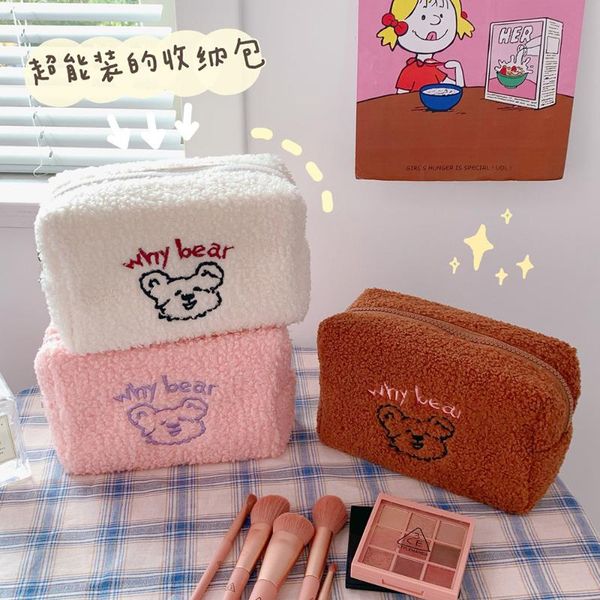 cosmetic bags & cases large capacity plush korea bear makeup case for women travel organizer cute teen student pencil make up storage pouch
cosmetic bags & cases large capacity plush korea bear makeup case for women travel organizer cute teen student pencil make up storage pouch