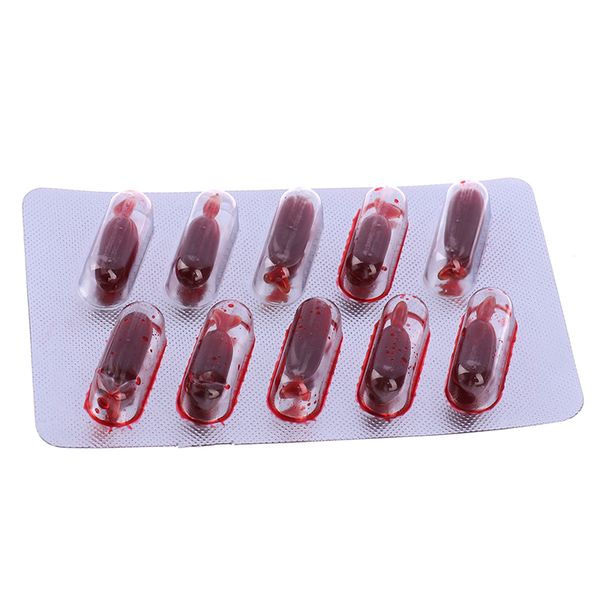 10pcs fake blood pill vampire toy capsules horror halloween joke prank trick toy zombie fancy makeup funny toy
10pcs fake blood pill vampire toy capsules horror halloween joke prank trick toy zombie fancy makeup funny toy