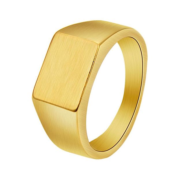 edglifu men's black matte rectang ring for men stainless steel wedding trendy signet rings jewelry arrival female cluster, Golden;silver
edglifu men's black matte rectang ring for men stainless steel wedding trendy signet rings jewelry arrival female cluster, Golden;silver