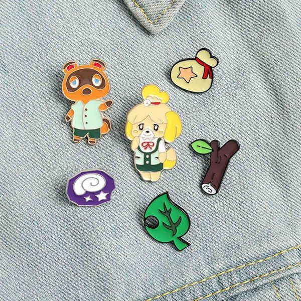 pins, brooches fun game enamel pin custom tom nook isabelle branch leaf purse shirt lapel bag funny badge jewelry gift for players, Gray
pins, brooches fun game enamel pin custom tom nook isabelle branch leaf purse shirt lapel bag funny badge jewelry gift for players, Gray