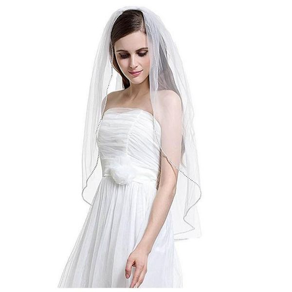 bridal veils elegant women veil one layers short sequin bead edge tulle wedding with comb, Black
bridal veils elegant women veil one layers short sequin bead edge tulle wedding with comb, Black