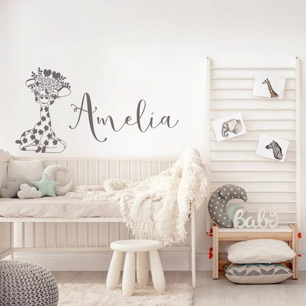 wall stickers baby girl personalized decal name with funny giraffe for nursery decor custom room z434
wall stickers baby girl personalized decal name with funny giraffe for nursery decor custom room z434