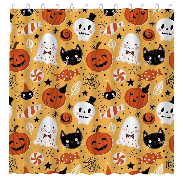 halloween shower curtain set with hooks cute cartoon pumpkin spooky ghost home bathroom bathtubs decor easy care waterproof
halloween shower curtain set with hooks cute cartoon pumpkin spooky ghost home bathroom bathtubs decor easy care waterproof
