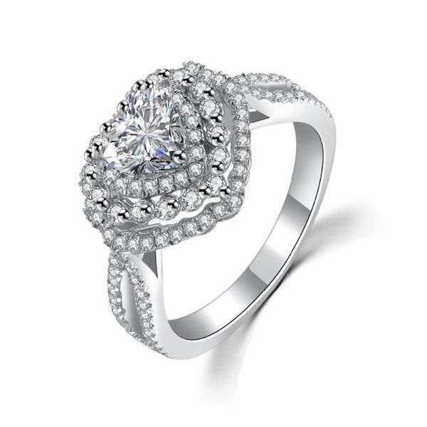 cluster rings romantic 2ct heart shape micro paved diamond ring solid 925 sterling silver proposal high qualilty white gold color, Golden;silver
cluster rings romantic 2ct heart shape micro paved diamond ring solid 925 sterling silver proposal high qualilty white gold color, Golden;silver