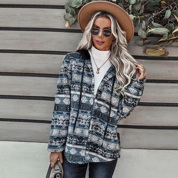 women's jackets autumn fashion print jacket loose long sleeve pockets warm female coat casual cardigans elegant ladies 2021, Black;brown
women's jackets autumn fashion print jacket loose long sleeve pockets warm female coat casual cardigans elegant ladies 2021, Black;brown
