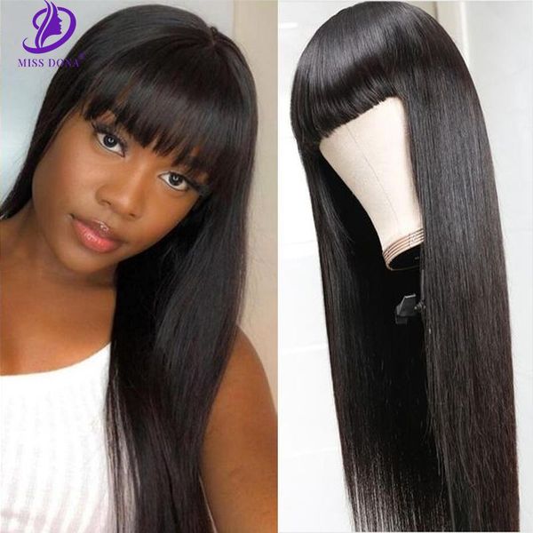 lace wigs human hair bang wig straight long fringe with bangs made by machine short bob for black woman, Black;brown
lace wigs human hair bang wig straight long fringe with bangs made by machine short bob for black woman, Black;brown