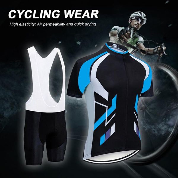 racing sets summer men cycling short-sleeved sportwears suit mecha stripes breathable outdoor sports running clothes mountain bike riding, Black;blue
racing sets summer men cycling short-sleeved sportwears suit mecha stripes breathable outdoor sports running clothes mountain bike riding, Black;blue