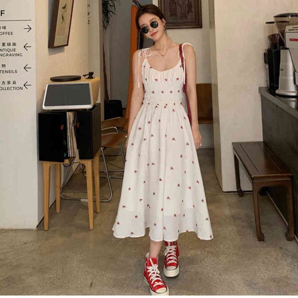 women white spaghetti straps sweet embroidered dress vestidos mujer summer a line beach sundress 210515, Black;gray
women white spaghetti straps sweet embroidered dress vestidos mujer summer a line beach sundress 210515, Black;gray