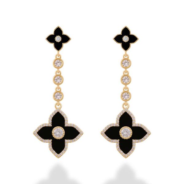dangle & chandelier oyb korean women's earrings version of high-end atmospheric four-leaf clover long ear pendant luxury zircon stud, Silver
dangle & chandelier oyb korean women's earrings version of high-end atmospheric four-leaf clover long ear pendant luxury zircon stud, Silver