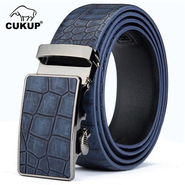 cukup men's leather cover automatic buckle metal belts quality stripes blue cow skin accessories belt for men nck133 210918, Black;brown
cukup men's leather cover automatic buckle metal belts quality stripes blue cow skin accessories belt for men nck133 210918, Black;brown