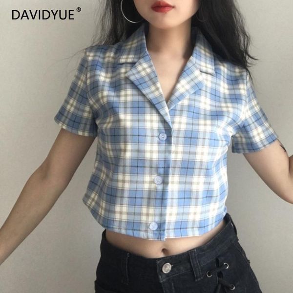 women's blouses & shirts vintage button up shirt blouse women 2021 cropped plaid casual korean summer pink short sleeve, White
women's blouses & shirts vintage button up shirt blouse women 2021 cropped plaid casual korean summer pink short sleeve, White