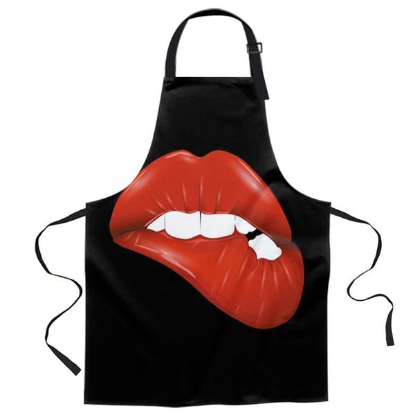 aprons bite lips red teeth for women men kid cooking baking apron kitchen utility equipment accessories
aprons bite lips red teeth for women men kid cooking baking apron kitchen utility equipment accessories