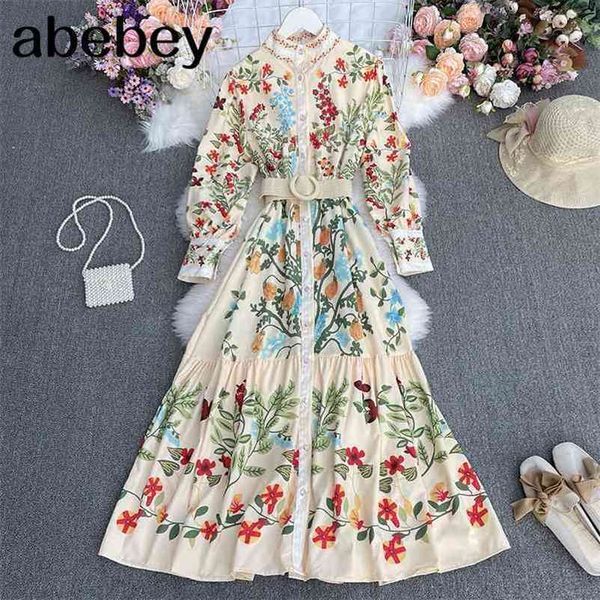spring autumn retro all-match o-neck long sleeve dress sashes waist slim print big skirt dress 210715, Black;gray
spring autumn retro all-match o-neck long sleeve dress sashes waist slim print big skirt dress 210715, Black;gray