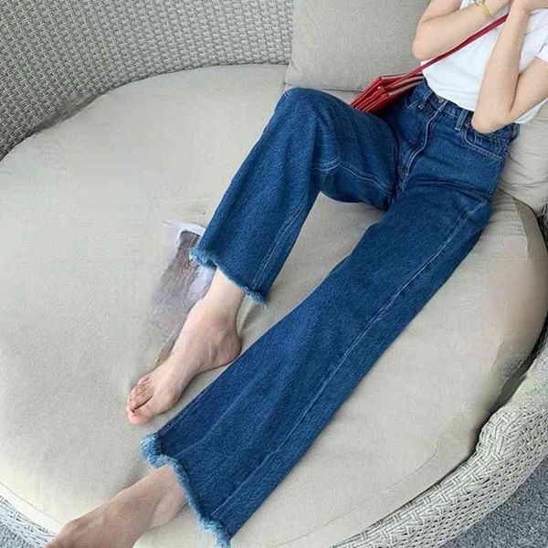 spring vintage wide leg long jeans woman temperament high waist denim pants fashion casual loose women trousers 210514, Blue
spring vintage wide leg long jeans woman temperament high waist denim pants fashion casual loose women trousers 210514, Blue