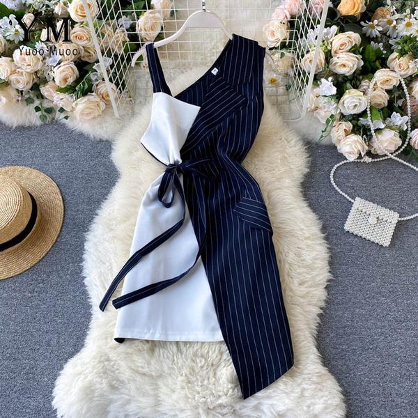 yuoomuoo ins fashion patchwork mini bandage dress 2021 summer notched color irregular striped office ladies party dresses casual, Black;gray
yuoomuoo ins fashion patchwork mini bandage dress 2021 summer notched color irregular striped office ladies party dresses casual, Black;gray