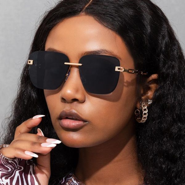 sunglasses rimless square women fashion stylish metal eyewear driving shades diamond cut sun glasses s21159, White;black
sunglasses rimless square women fashion stylish metal eyewear driving shades diamond cut sun glasses s21159, White;black