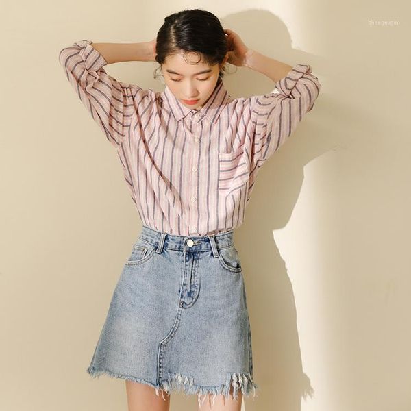 women's blouses & shirts stripe spring vintage shirt female oversize women long sleeve girls blouse plus size femme blusas, White
women's blouses & shirts stripe spring vintage shirt female oversize women long sleeve girls blouse plus size femme blusas, White