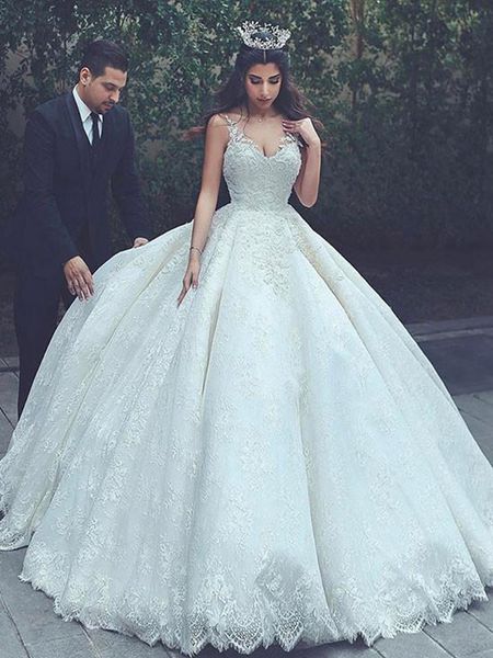 luxurious lace sweetheart wedding dresses corset bodice sheer ball crystal pearls beads rhinestones tulle bridal gowns custo, White
luxurious lace sweetheart wedding dresses corset bodice sheer ball crystal pearls beads rhinestones tulle bridal gowns custo, White