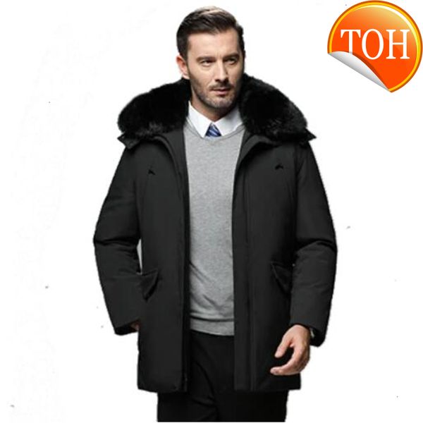 down 2021 new jacket winter for middle-aged men dad's medium length white duck overcoat outdoor casual coat, Black
down 2021 new jacket winter for middle-aged men dad's medium length white duck overcoat outdoor casual coat, Black