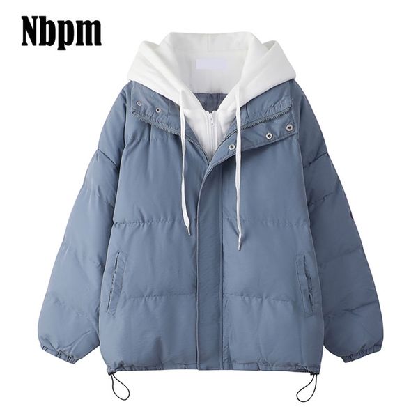 winter women's parka short jacket thicken hooded down jackets female casual puffer coat loose cotton-padded coats fake two 211216, Black
winter women's parka short jacket thicken hooded down jackets female casual puffer coat loose cotton-padded coats fake two 211216, Black