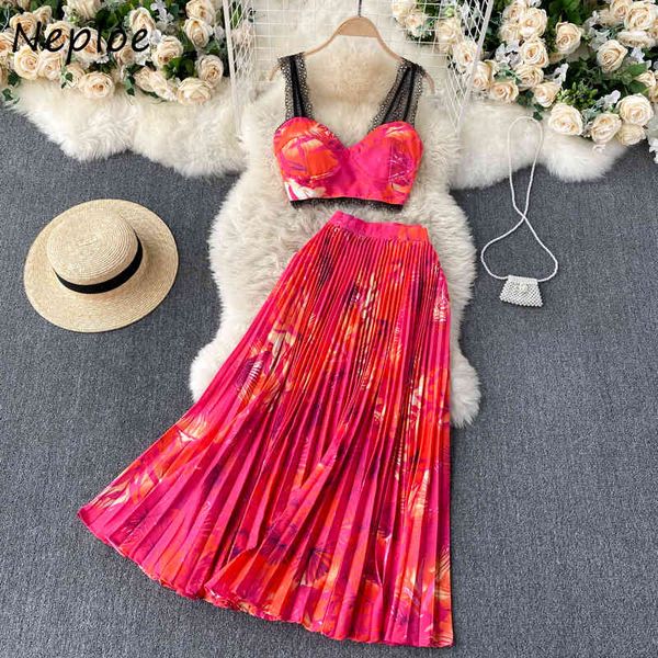 neploe holiday print bohemian 2 pcs women set v neck sleeveless camis vest + high waist hip pleat skirt suit summer slim 210423, White
neploe holiday print bohemian 2 pcs women set v neck sleeveless camis vest + high waist hip pleat skirt suit summer slim 210423, White