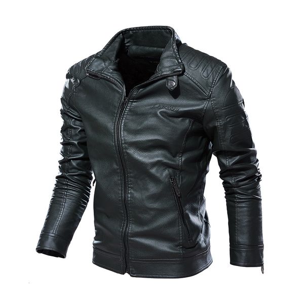 men's leather cloth large psh et pu coat 2021 simple stand collar men, Black
men's leather cloth large psh et pu coat 2021 simple stand collar men, Black