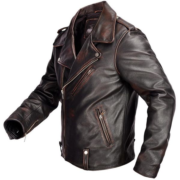 men's leather & faux 2021 vintage brown men american biker's jacket plus size 4xl genuine cowhide spring slim fit leahter coat, Black
men's leather & faux 2021 vintage brown men american biker's jacket plus size 4xl genuine cowhide spring slim fit leahter coat, Black