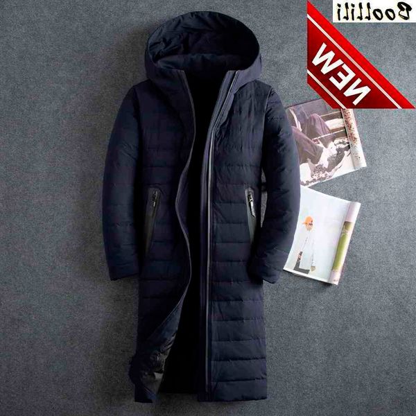 boolili 2021 soft fabric winter men's jacket thickening casual white duck down jackets x-long parka men brand clothing, Black
boolili 2021 soft fabric winter men's jacket thickening casual white duck down jackets x-long parka men brand clothing, Black